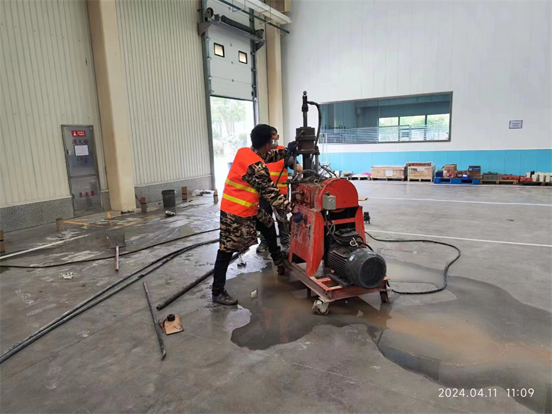 江干厂房地面下沉塌陷注浆加固施工